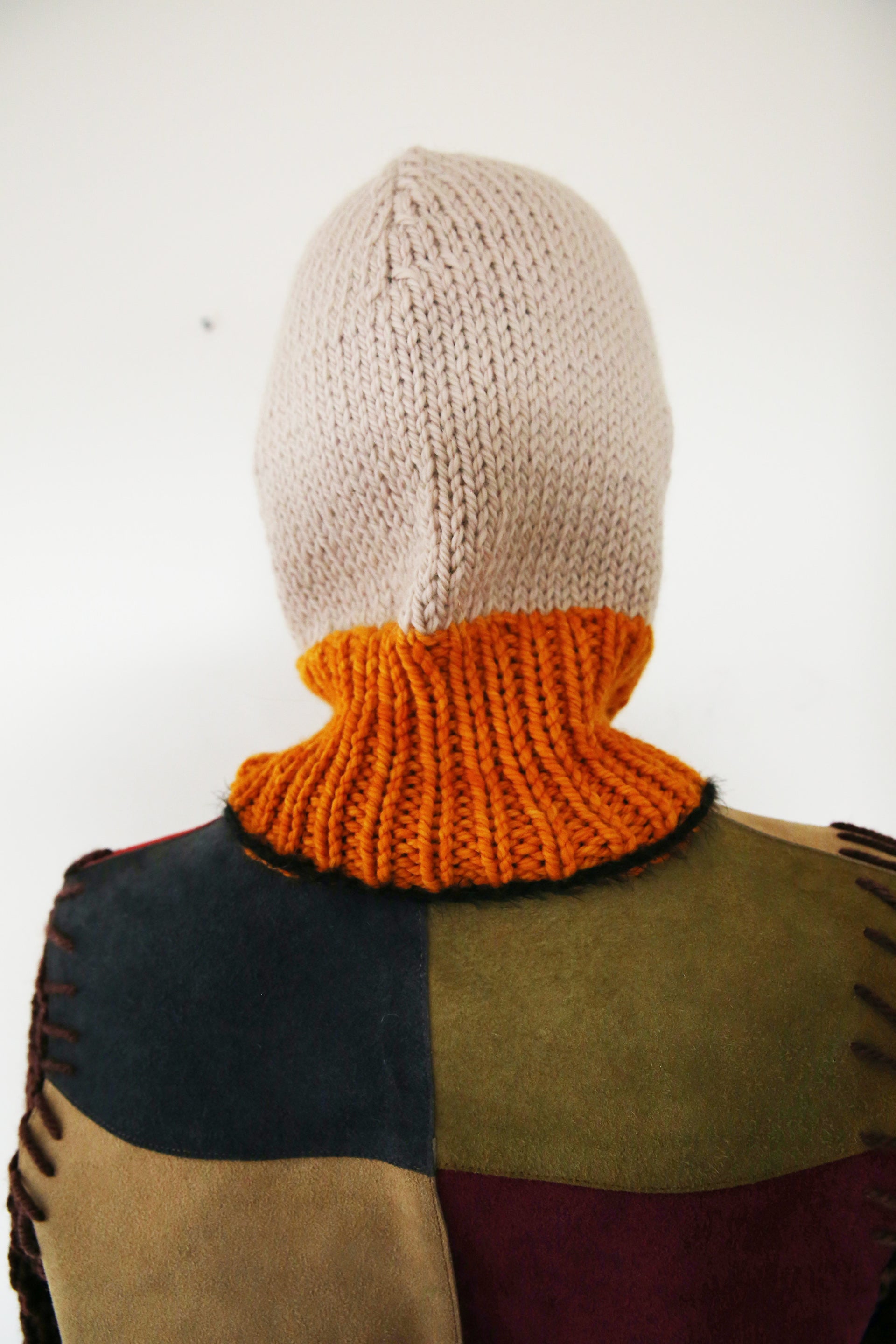 OFF-WHITE, BLACK & ORANGE PIERCING BALACLAVA