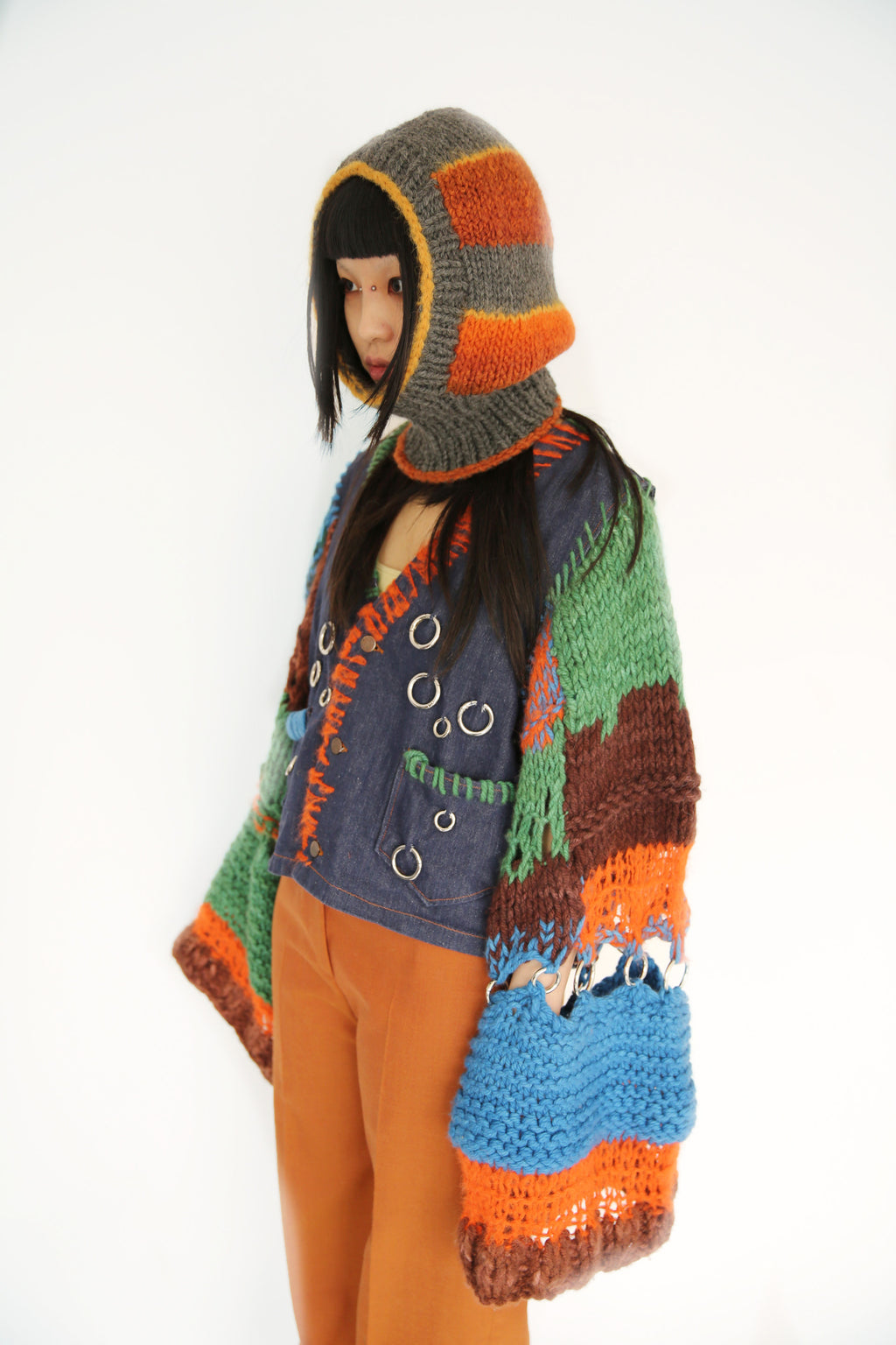 SUNSET & GREY GRADIENT BALACLAVA