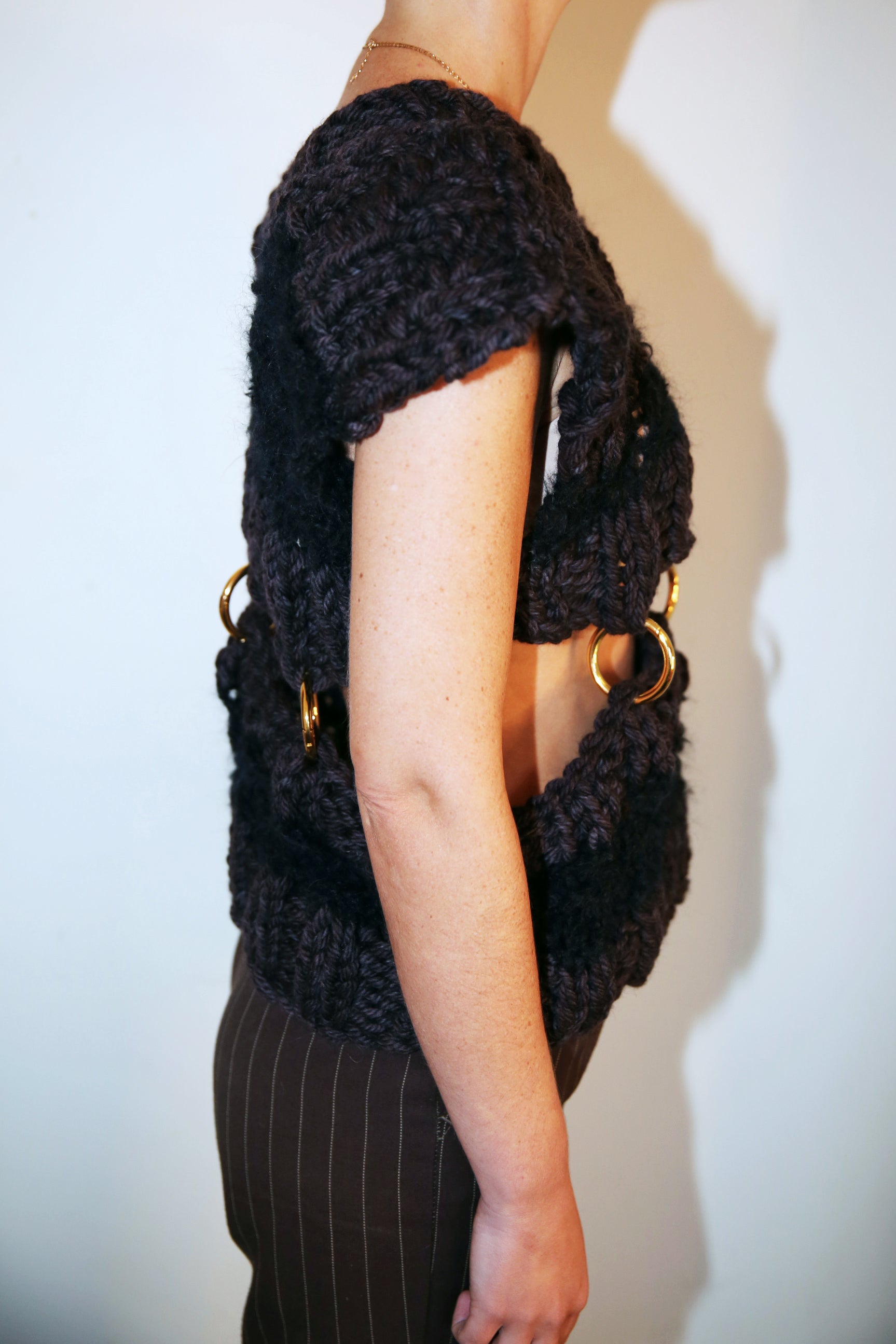 BLACKER THAN BLACK PIERCING VEST