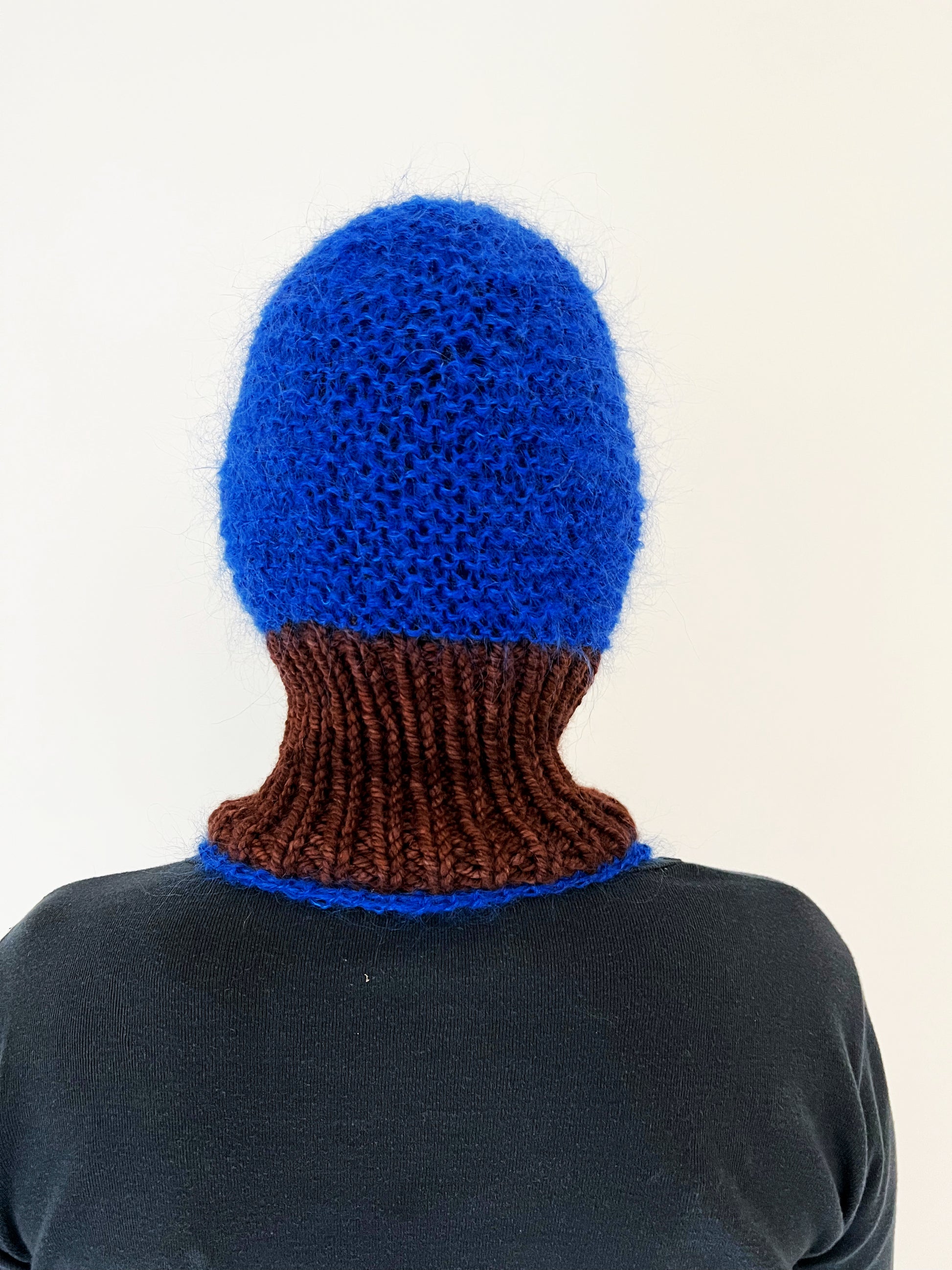COBALT BLUE & BROWN PIERCING BALACLAVA