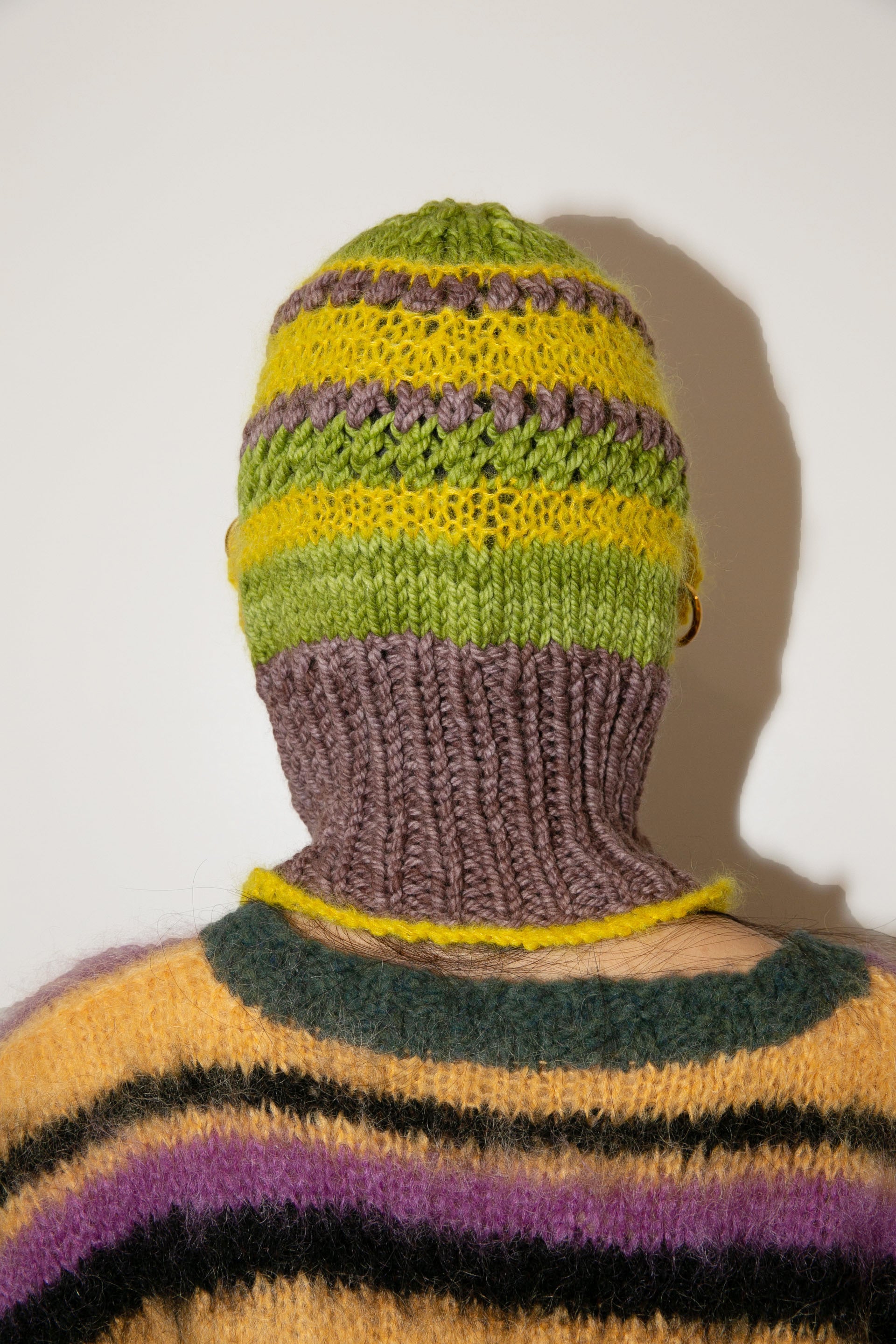 YELLOW, PISTACHIO & BROWN HEAVYWEIGHT PIERCING BALACLAVA