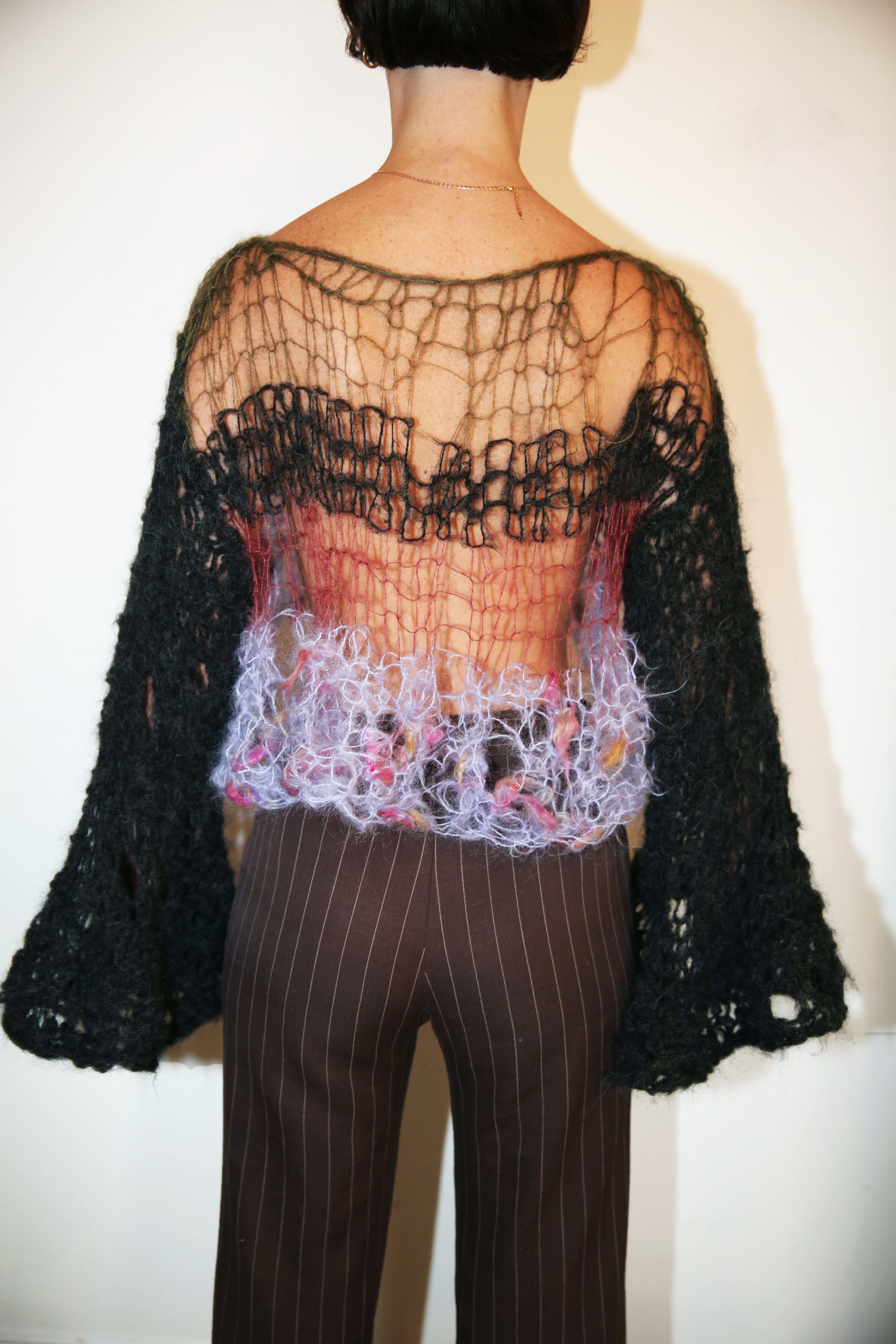 FRILLY MESSY DISTRESSED JUMPER