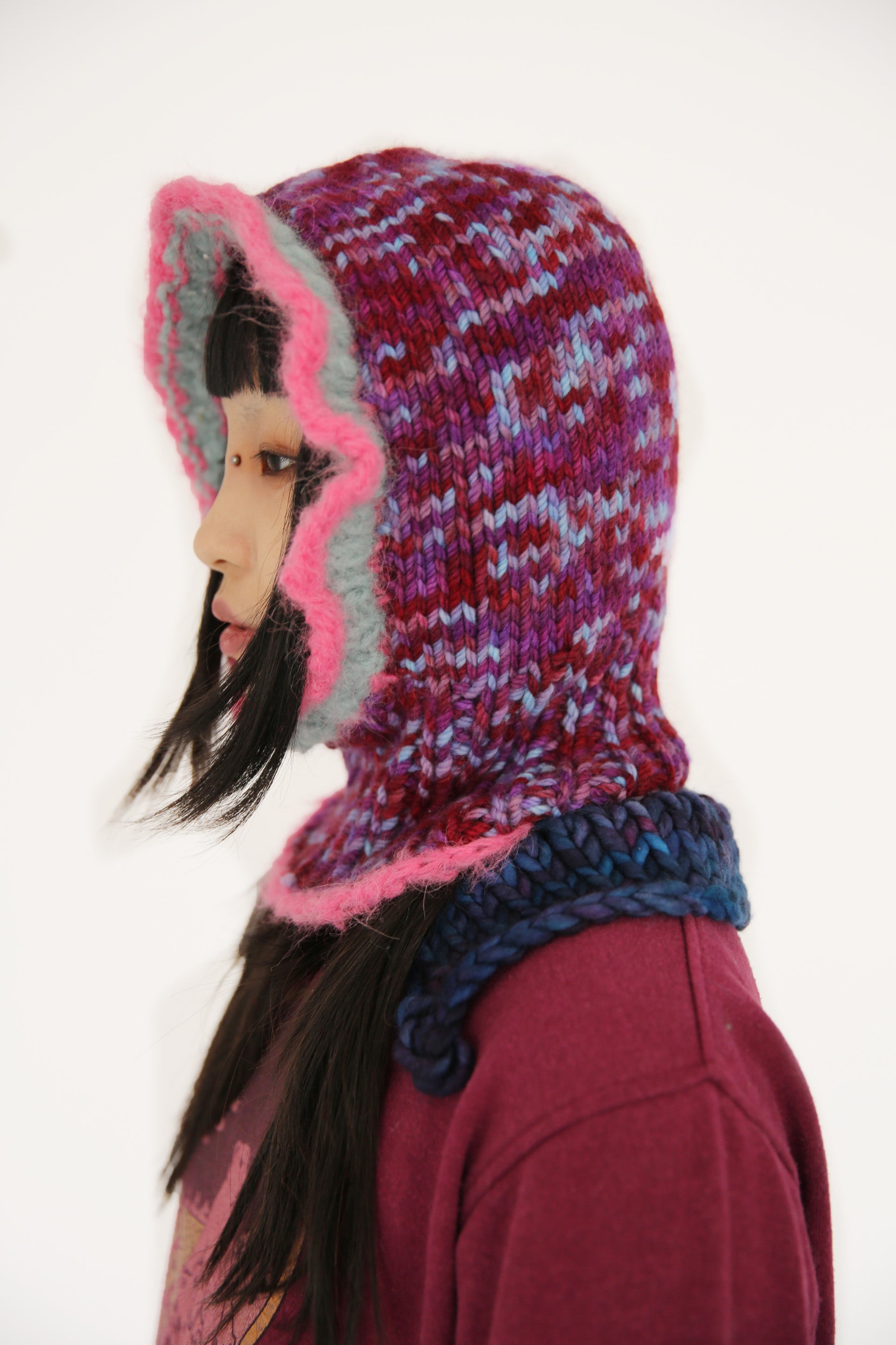 PURPLE, PINK AND BLUE BALACLAVA