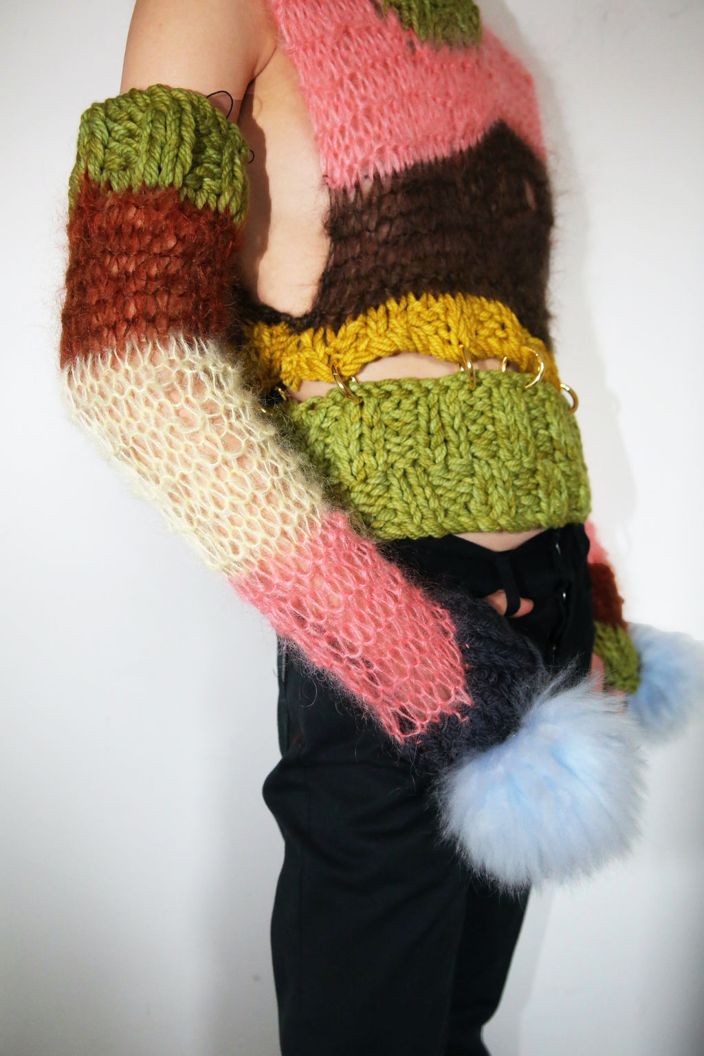 VANILLA, SLATE, CORAL, BRICK, PISTACHIO & BABY BLUE POM POM ARMWARMERS