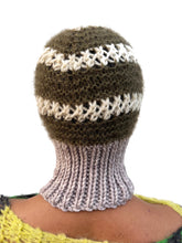 Load image into Gallery viewer, PISTACHIO GREEN, KHAKI &amp; CREAM HEAVYWEIGHT PIERCING BALACLAVA
