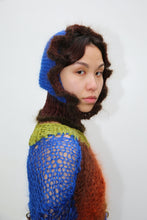Load image into Gallery viewer, BLUE &amp; BROWN FRILL BALACLAVA

