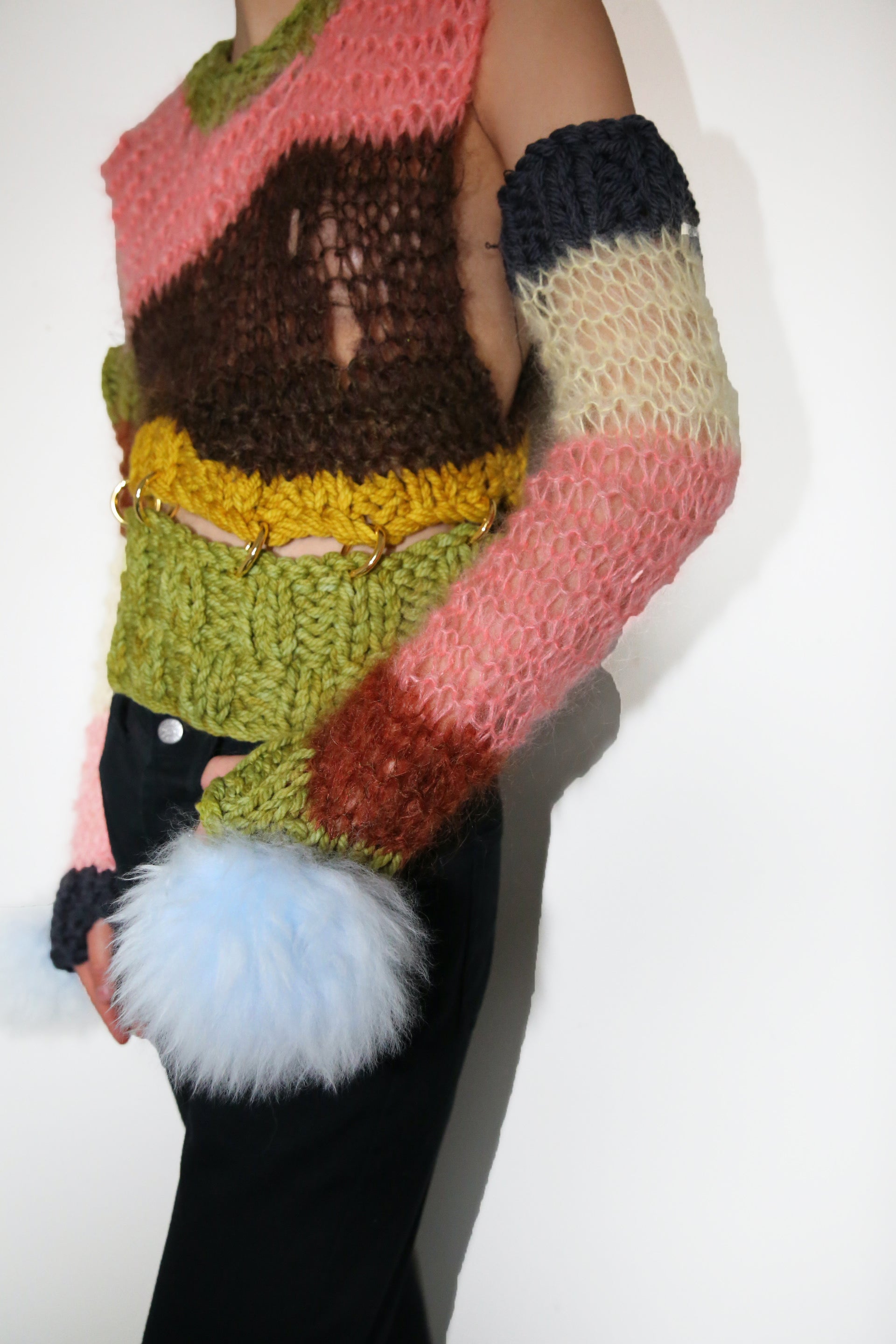 VANILLA, SLATE, CORAL, BRICK, PISTACHIO & BABY BLUE POM POM ARMWARMERS