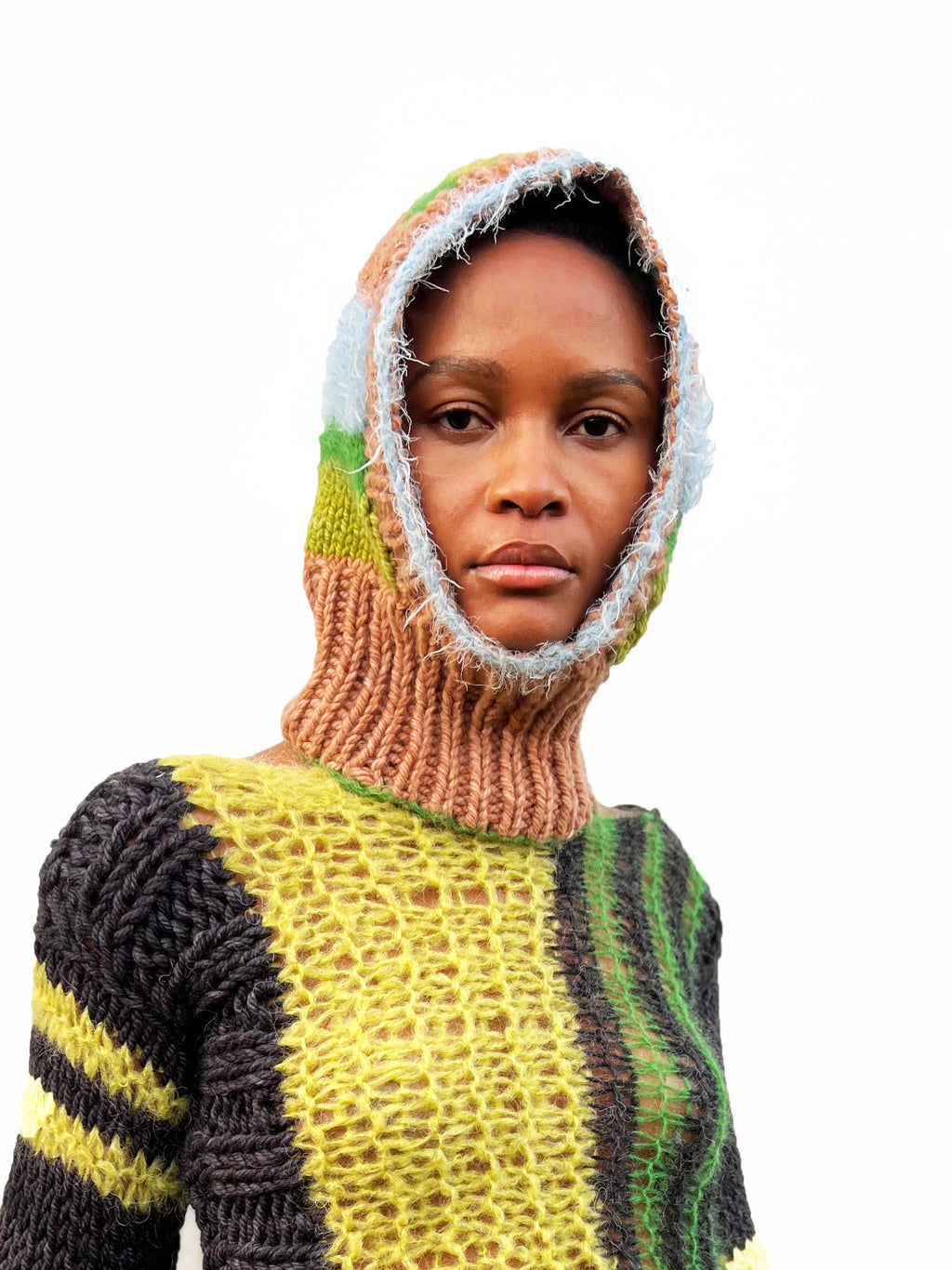 BABY BLUE, GREEN & CAMEL HEAVYWEIGHT BALACLAVA