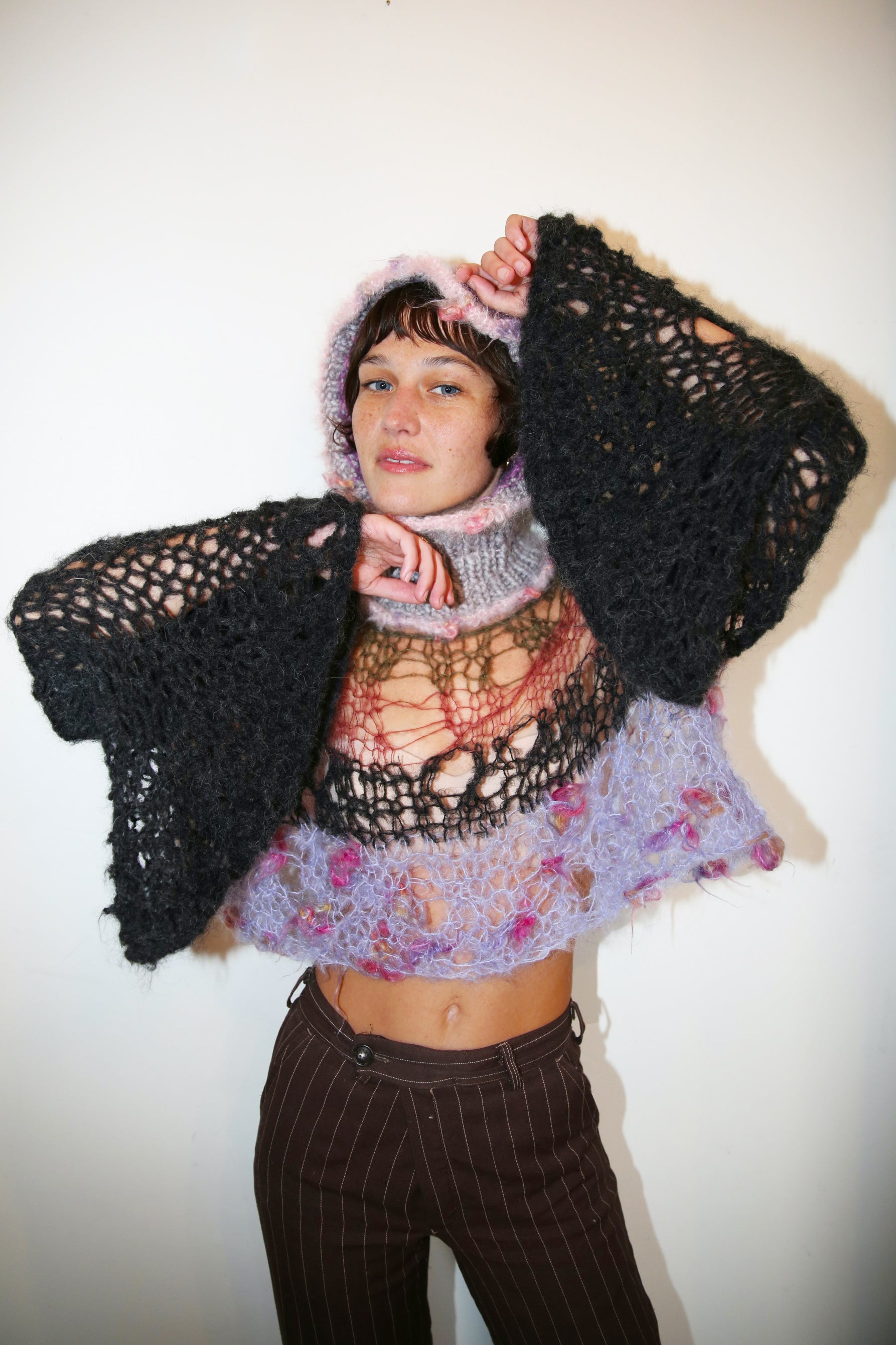 FRILLY MESSY DISTRESSED JUMPER