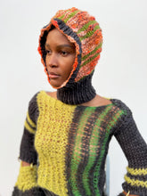 Load image into Gallery viewer, TEXTURED ORANGE, GREEN AND BLACK MIDWEIGHT BALACLAVA
