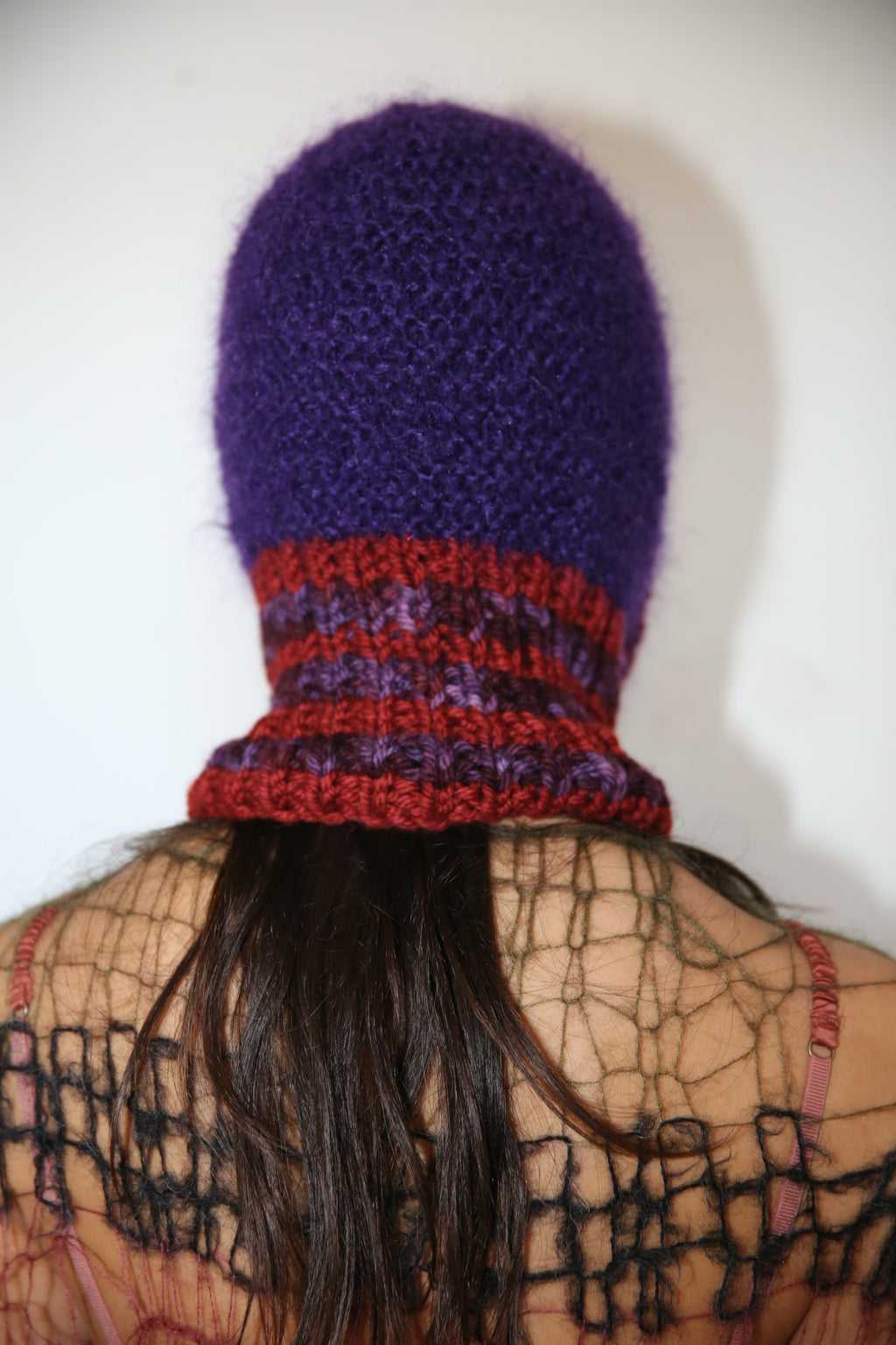PURPLE & RED PIERCING BALACLAVA