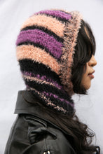 Load image into Gallery viewer, PURPLE, PINK &amp; BLACK FUZZY LIGHTWEIGHT BALACLAVA
