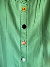 Load image into Gallery viewer, GRASS IS GREENER LEATHER KNITTED JACKET
