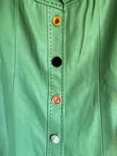 Load image into Gallery viewer, GRASS IS GREENER LEATHER KNITTED JACKET
