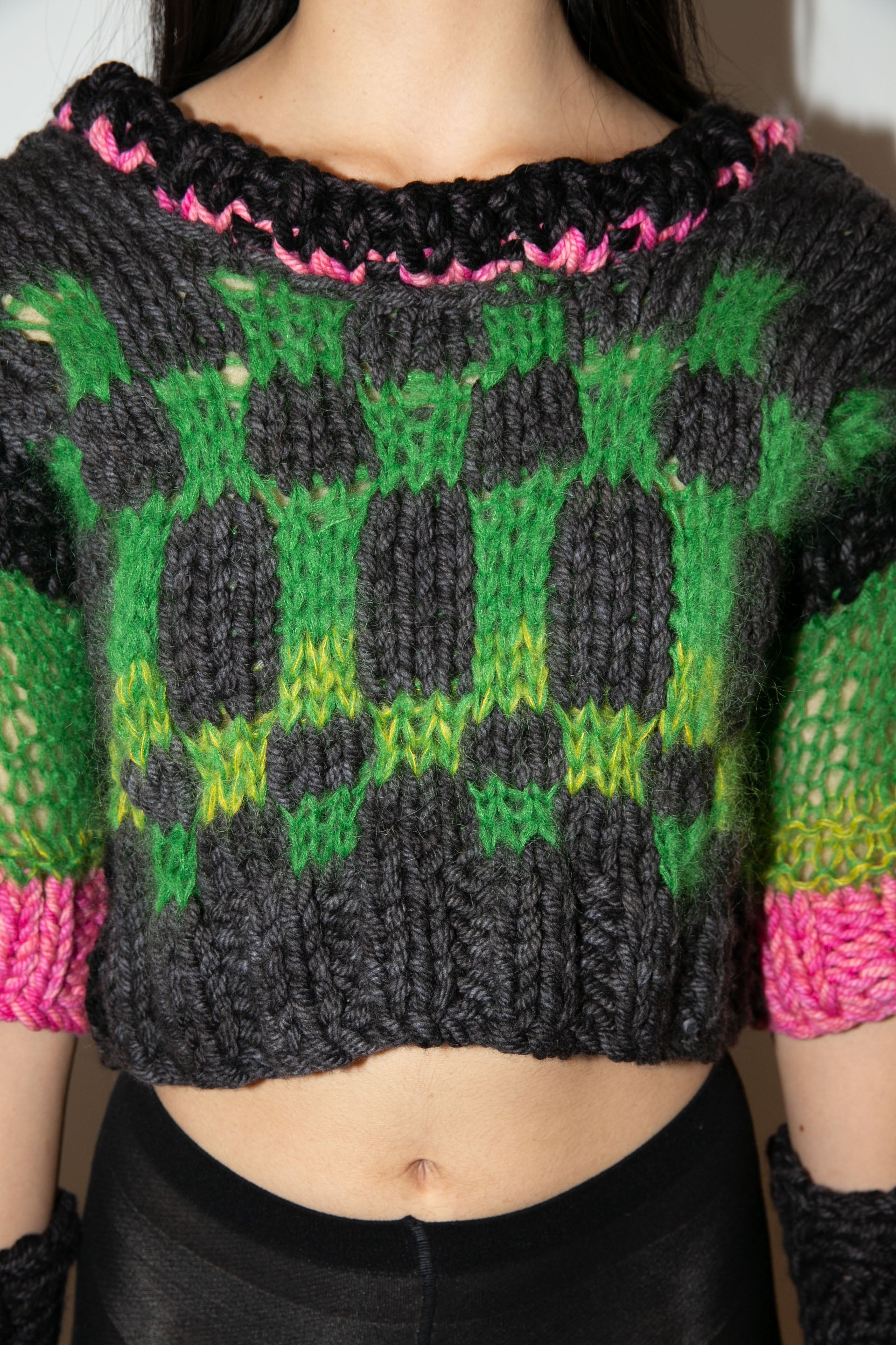 KERMIT CROP JUMPER & ARMWARMERS