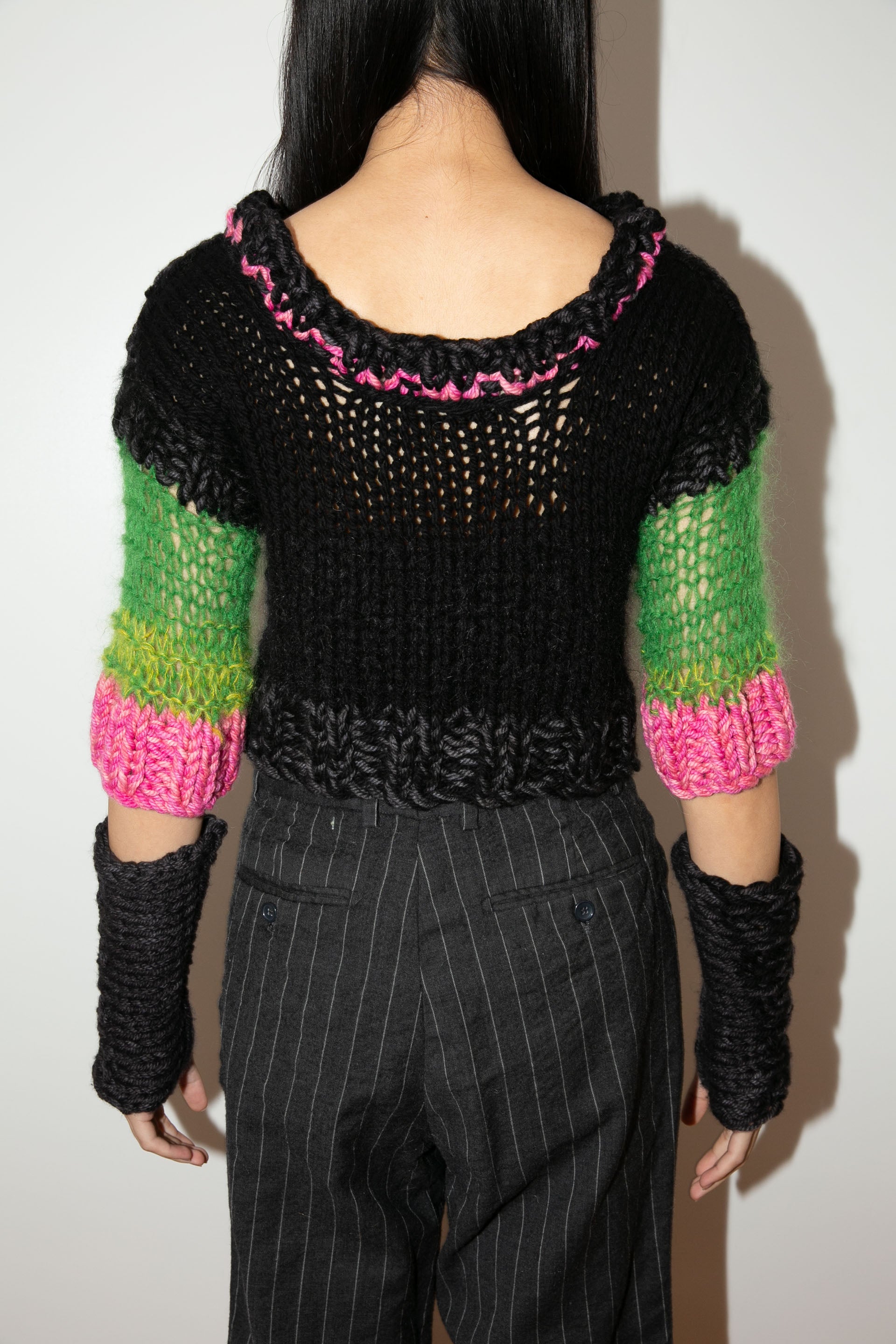 KERMIT CROP JUMPER & ARMWARMERS